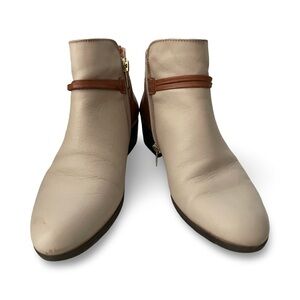PIKOLINOS Cream & Tan Leather Ankle Boots – EU 38 / US 8